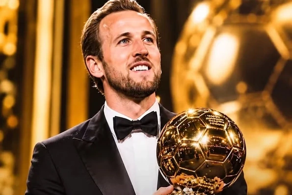 Harry Kane vượt mặt Mbappe và Yamal, giành Quả bóng Vàng 2026