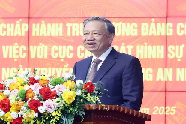 Tổng Bí thư Tô Lâm: Xây dựng lực lượng Cảnh sát hình sự làm chủ công nghệ