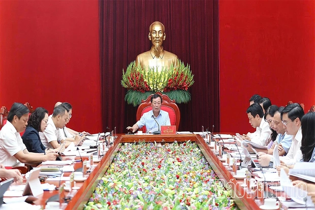 Ban Thường vụ Tỉnh ủy cho ý kiến tổ chức Đại hội các Hội quần chúng do Đảng và Nhà nước giao nhiệm vụ