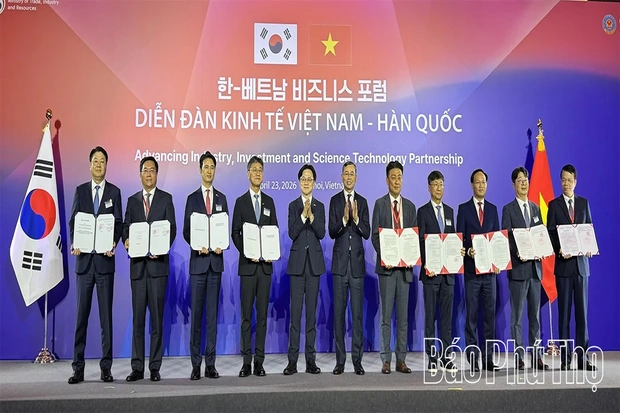 Ký kết bản ghi nhớ hợp tác phát triển hạ tầng khu công nghiệp với đối tác Hàn Quốc