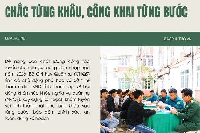 Chắc từng khâu, công khai từng bước