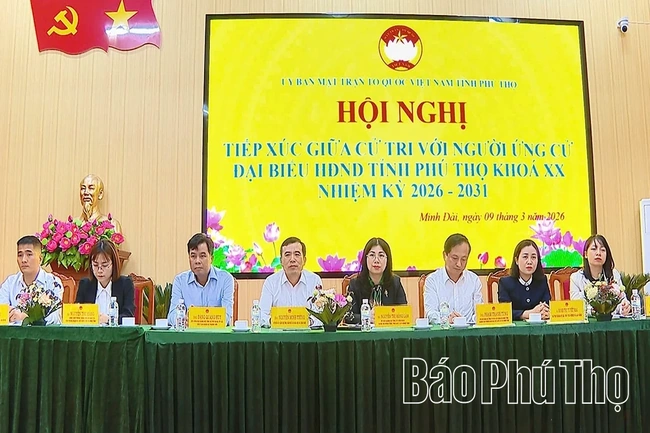 Ứng cử viên đại biểu HĐND tỉnh khóa XX tiếp xúc cử tri tại Đơn vị bầu cử số 8