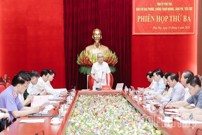 Ban Chỉ đạo phòng, chống tham nhũng, lãng phí, tiêu cực tỉnh họp phiên thứ ba