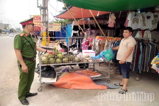 Bình Xuyên quyết liệt chấn chỉnh tình trạng lấn chiếm vỉa hè, hành lang khu công nghiệp