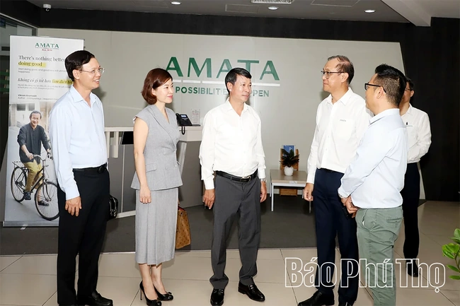 Đoàn công tác tỉnh Phú Thọ khảo sát mô hình KCN sinh thái Amata Biên Hòa