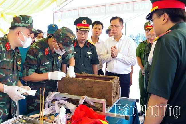 Phú Thọ hoàn thành lấy mẫu ADN tại 100% số mộ liệt sĩ theo kế hoạch