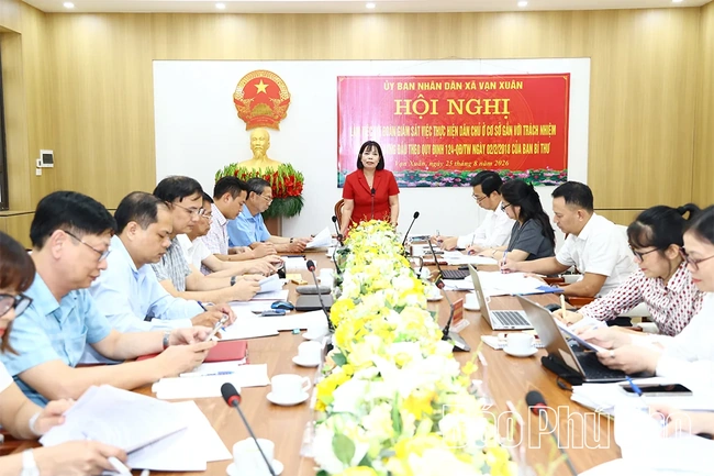 Xã Vạn Xuân:&nbsp;Thực hiện dân chủ ở cơ sở gắn với trách nhiệm người đứng đầu