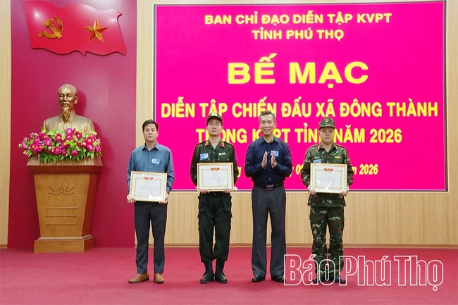 Diễn tập chiến đấu khu vực phòng thủ xã Đông Thành năm 2026