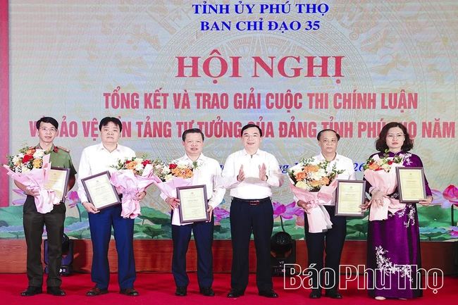 39 tác phẩm xuất sắc được trao giải Cuộc thi chính luận về bảo vệ nền tảng tư tưởng của Đảng tỉnh Phú Thọ năm 2026
