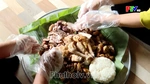 Mâm cỗ lá của người Mường