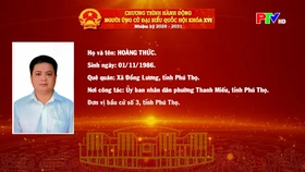 Chương trình hành động ứng cử Đại biểu Quốc hội khóa XVI của đồng chí Hoàng Thức