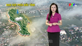 Dự báo thời tiết tỉnh Phú Thọ ngày 05/10/2026